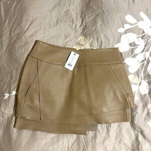 Leather Mini Skirt - Helmut Lang - 00